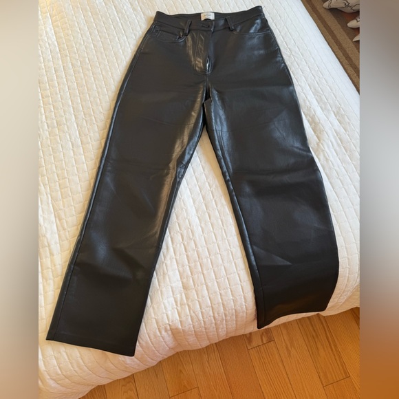 Aritizia black melina faux leather pants - Picture 5 of 9